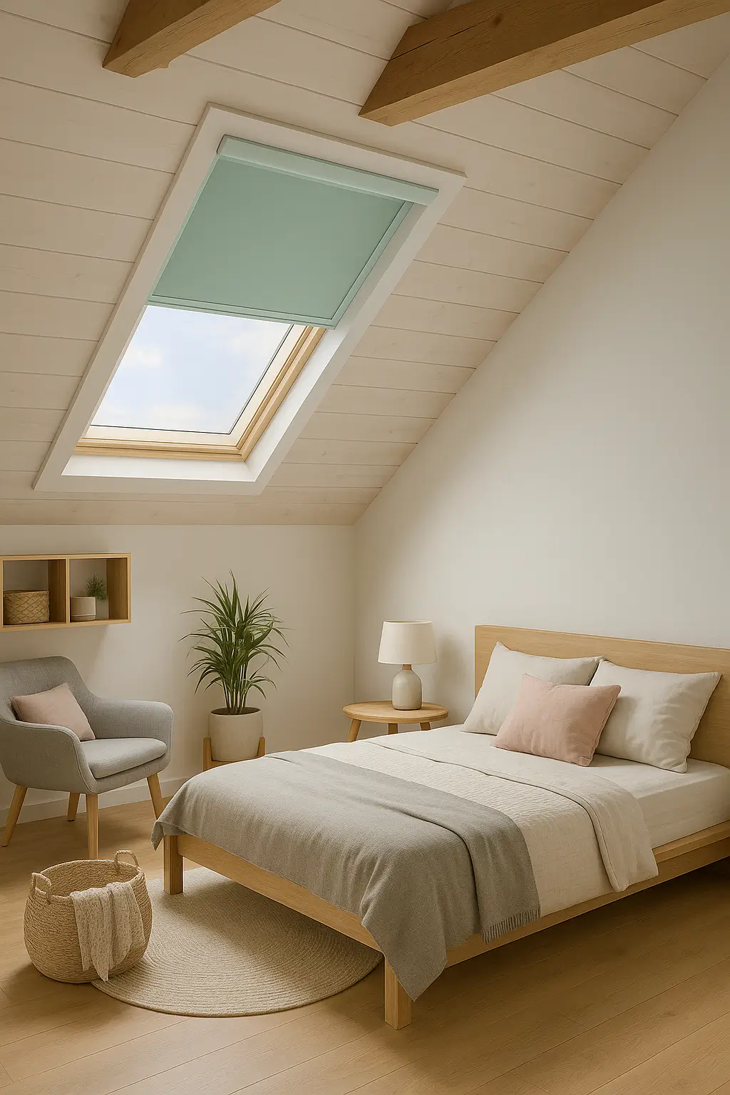 Rolety dachowe w kasecie — realizacja