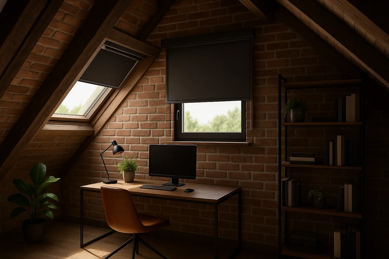 Rolety dachowe w kasecie — przykład 2