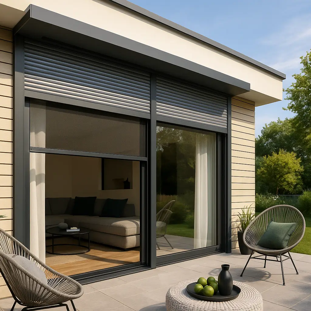 Rolety zewnętrzne standardowe z moskitierą