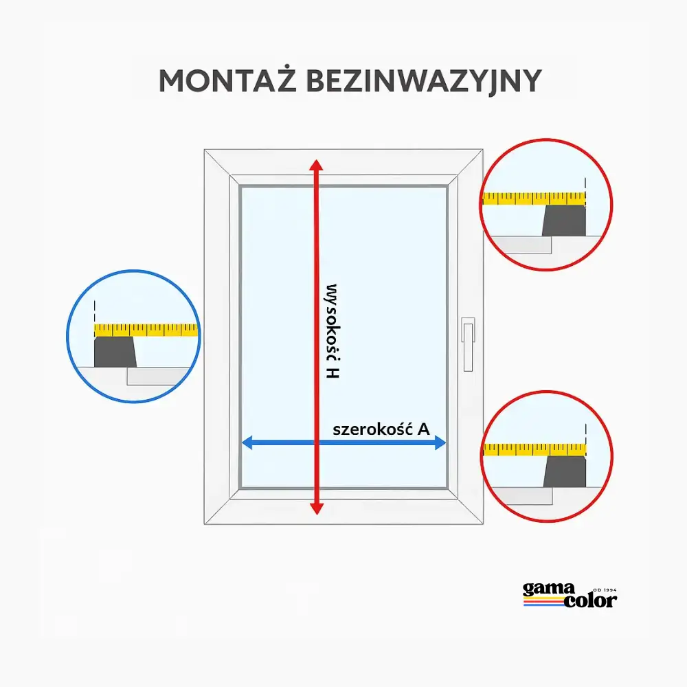 Rolety Vegas Classic — instrukcja pomiaru